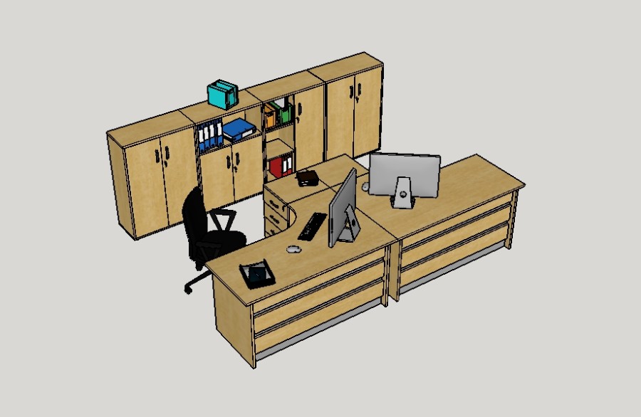 办公家具_Sketchup草图大师模型Vray材质202204252988.jpg