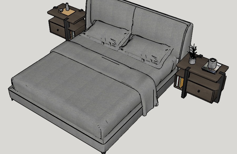 床_Sketchup草图大师模型Vray材质2022042547.jpg