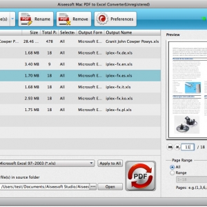 Aiseesoft Mac PDF to Excel Converter 3.2.20 – PDF格式的Excel 最新绿化版