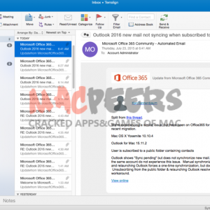 Microsoft Outlook 2016 for mac 15.24 企业授权版