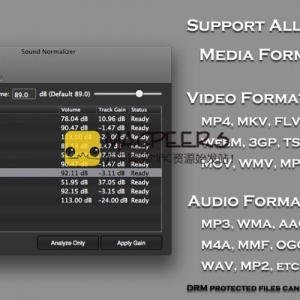 Sound Normalizer for mac 2.1 视频及音频的音量调节工具