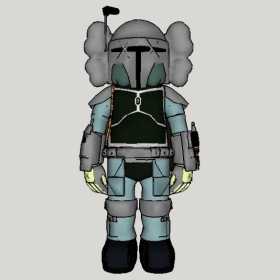 KAWS����Sketchup��ͼ��ʦģ��2022042554