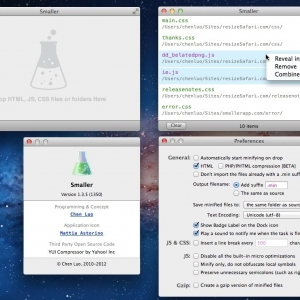 Smaller for mac 1.4 HTML CSS JavaScript 代码压缩机