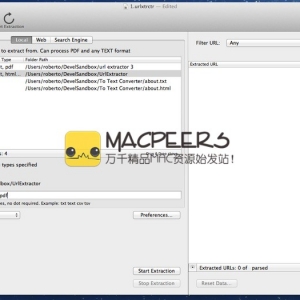 URL Extractor for mac 4.5.0 提取电子邮件地址和URL