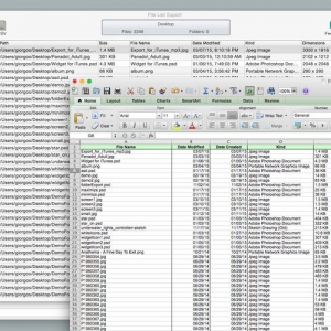 File List Export for mac 2.0文件列表