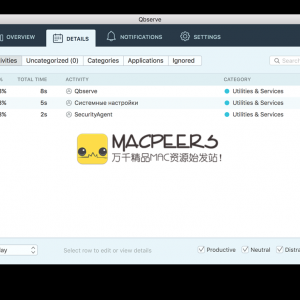 Qbserve for Mac 1.38 自动的私人时间跟踪器