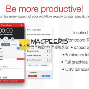 Tomatoes for Mac 2.3 任务管理器 效率提升