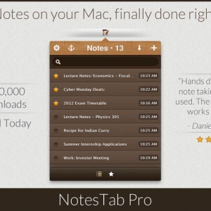 NotesTab Pro 4.7 绿化版 Mac 优秀的菜单栏笔记GTD软件