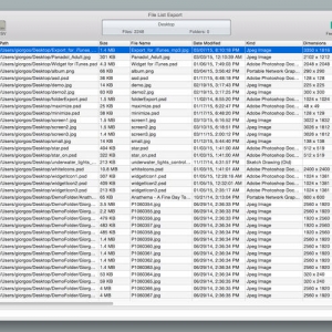 File List Export for mac 1.7.0 – 创建任何需要的文件的列表 最新绿化版
