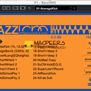 BazzISM Mac 2.5.0 产生完美的KickBass
