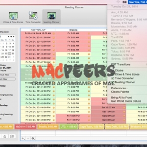 World Clock Deluxe 4.15.2 for Mac 世界时钟和会议策划者