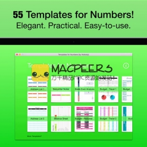 Templates for Numbers 1.1Mac 素材 模板