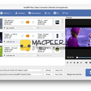 AnyMP4 Mac Video Converter Ultimate for Mac 8.0.12 转换和编辑视频