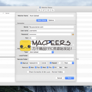 Yummy FTP Watcher 2.2.7 for Mac FTP自动同步工具