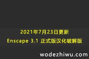 Enscape 3.1正式汉化破解版免费下载