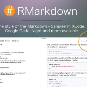 RMarkdown 1.0 写作软件 编辑工具 文字编辑 绿化