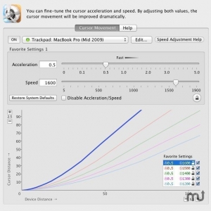 CursorSense for mac 1.2.2 光标加速度灵敏度调整工具