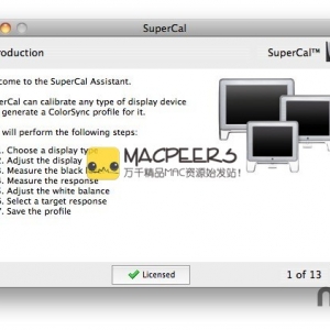 SuperCal for mac 1.2.4 测量和校正显示器