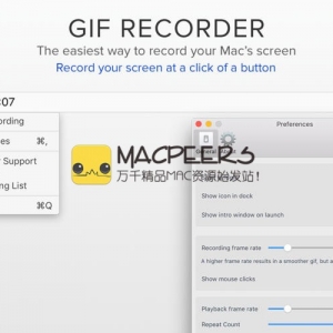 Gif Recorder for Mac 1.0 屏幕录制 录屏软件