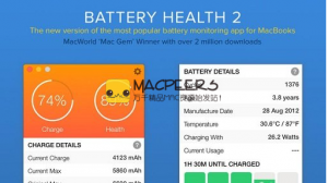 Battery Health 2 for Mac 1.1 MacBook的电池管理工具