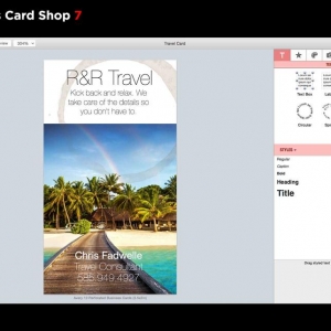 Business Card Shop for mac 7.0.0 名片设计工具