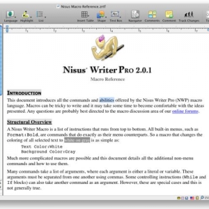Nisus Writer Pro 2.1.1 绿化版 Mac 非常强大的文字编辑软件