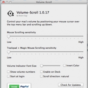 Volume Scroll 1.0.17 Mac 方便快捷的音量控制软件