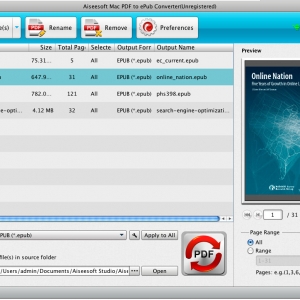 Aiseesoft Mac PDF to ePub Converter 3.2.20 – PDF转EPUB工具 最新绿化版