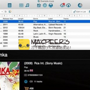 Collectorz.com Music Collector Pro 16.0.8 for Mac 音乐数据库