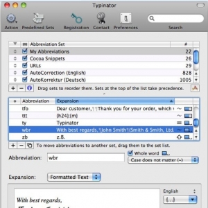Typinator 6.7 绿化版 Mac 支持自动校正文章的字符串的文本输入效率工具