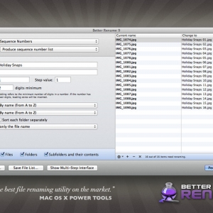 A Better Finder Rename for mac 10.00 b4 文件，照片，MP3批量更名