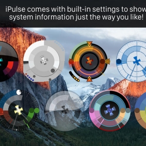 iPulse for mac 3.0 监控CPU和内存的使用 磁盘空间 网络活动