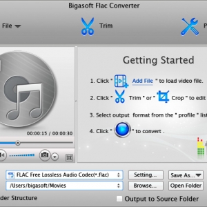 Bigasoft FLAC Converter 5.0.8 for Mac – 无损音频编解码器