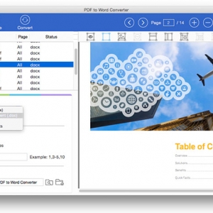 PDF to Word Converter for Mac 4.0.0 PDF到Word转换器