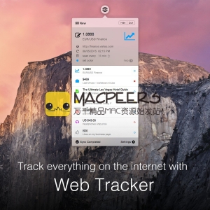 Web Tracker for Mac 1.0.2 帮你追踪你关注的网络内容
