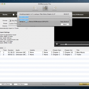 DVDRemaster 8.0.3 绿化版 Mac 强大视屏压缩工具