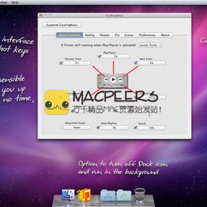 SizzlingKeys for Mac 5.1.4 iTunes控制器