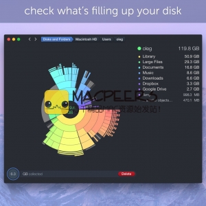 DaisyDisk for mac 4.2 磁盘空间扫描 清理