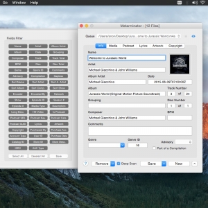 Metarminator 1.2.1 绿化版 Mac iTunes音乐和视频元数据编辑工具