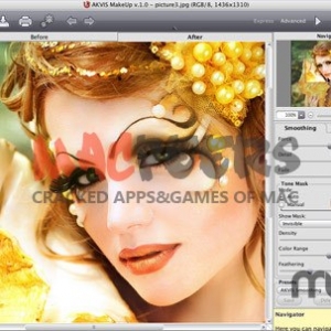 AKVIS MakeUp for mac 4.0 自动润饰肤色缺陷