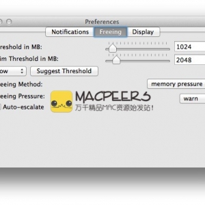 MemoryTamer for mac 1.4.5.6 通过菜单栏释放内存