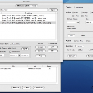 MKVtools 3.4.5 绿化版 Mac 超棒MP4编辑制作字幕处理软件