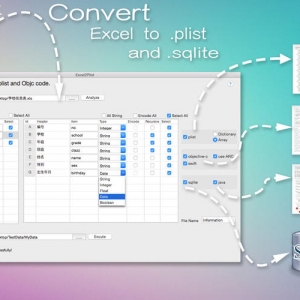 Excel2Plist for Mac 3.0 Excel转换为Plist的工具