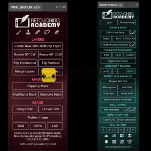 Beauty Retouch Panel v 3.0, 3.1 and Pixel Juggler v2 for Photoshop (Mac OS X)