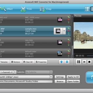 Aiseesoft MXF Converter 6.3.76 绿化版 Mac 专业MXF视频转换软件