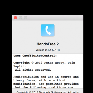 HandsFree for mac 2.1.1 – Mac下的免费wifi电话 最新绿化版