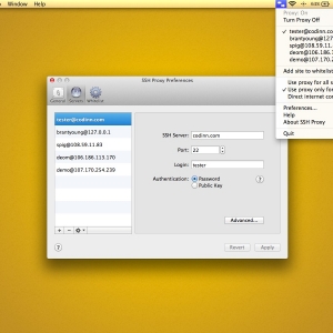 SSH Proxy for mac 15.06.1 – SSH代理 SOCKS 代理服务器 绿化 免费下载