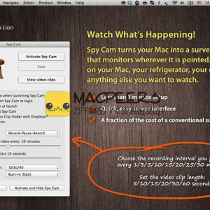 Spy Cam for Mac 3.0.1 将你的Mac变成一个隐形监控系统