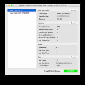 SMART Utility for Mac 3.2.1 硬件诊断系统