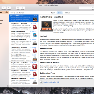 Feeder for mac 3.0.2 – 创建和发布的RSS 最新绿化版
